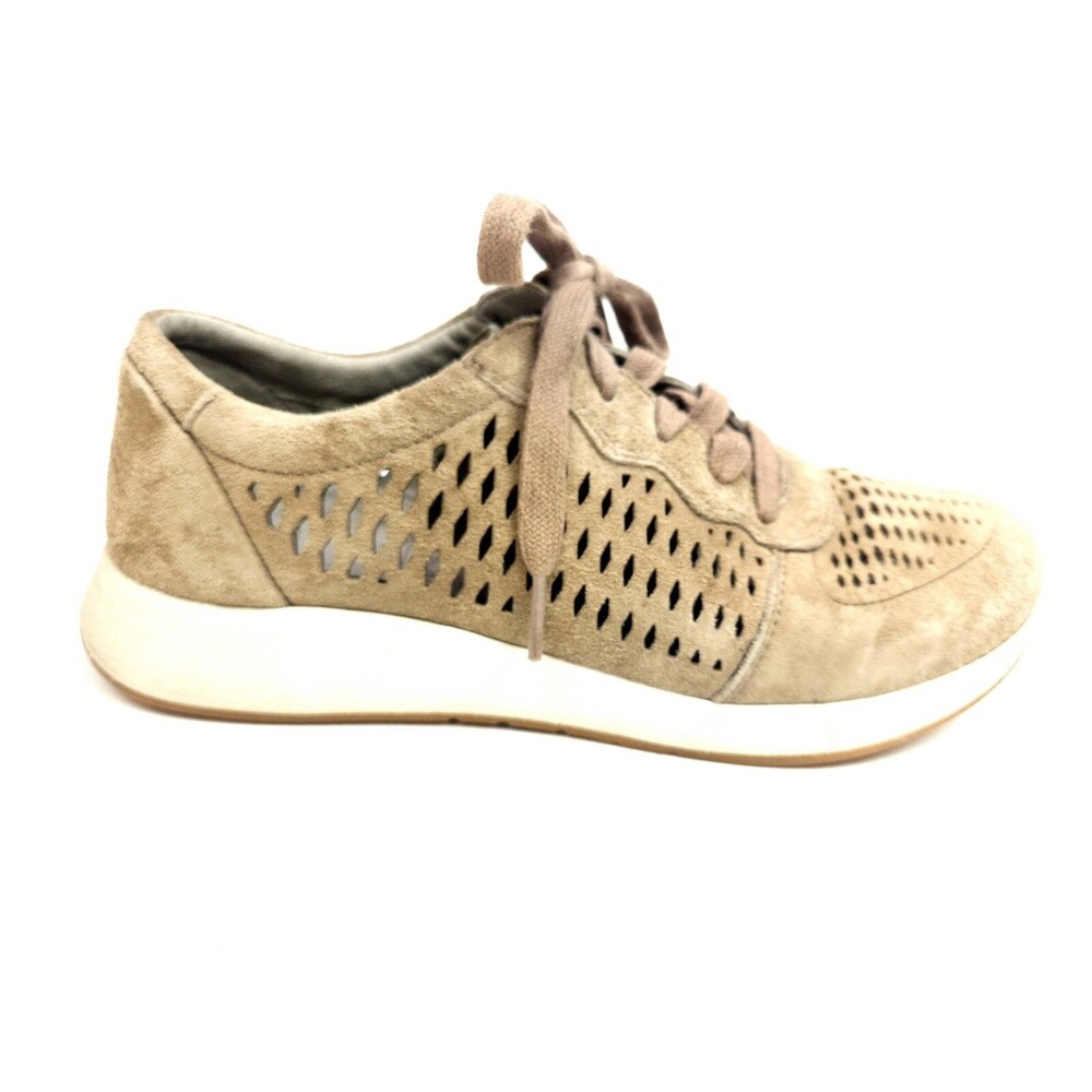 Dansko Charlie Sneakers Shoes Beige Suede Casual Perforated EU 38 7.5-8